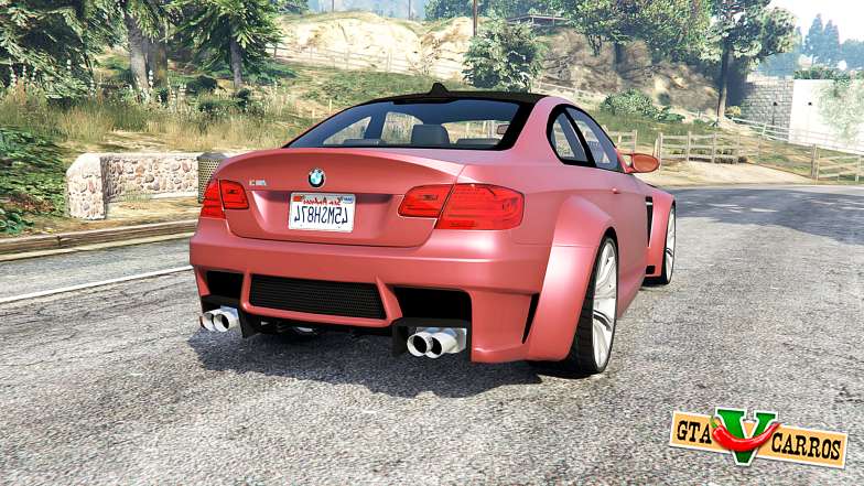 BMW M3 (E92) WideBody v1.2 [replace] for GTA 5 - rear view