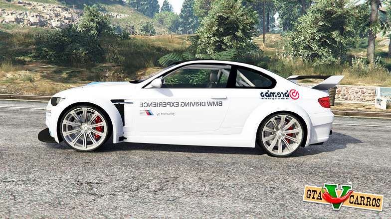 BMW M3 (E92) WideBody BMW Driving v1.2 [replace] for GTA 5 - side view