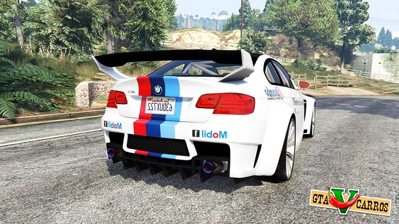 BMW M3 (E92) WideBody BMW Driving v1.2 [replace] for GTA 5 - rear view