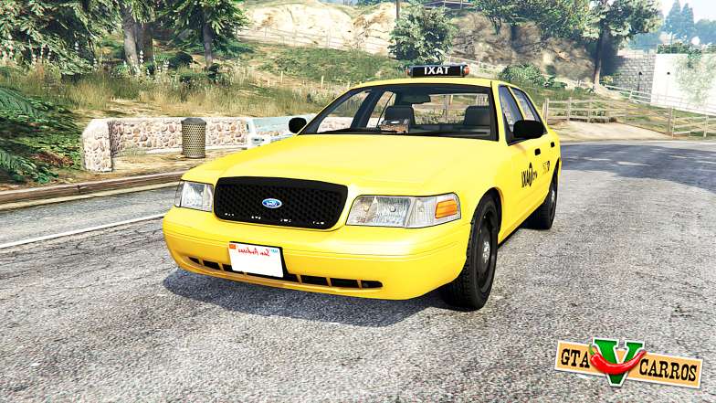Ford Crown Victoria NYC Taxi [replace] for GTA 5 - front view