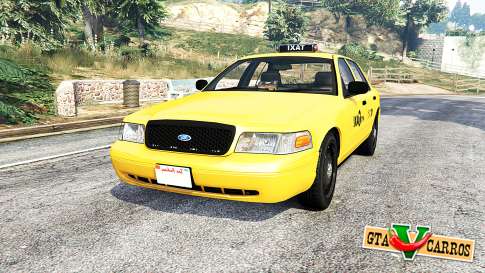 Ford Crown Victoria NYC Taxi [replace] for GTA 5 - front view