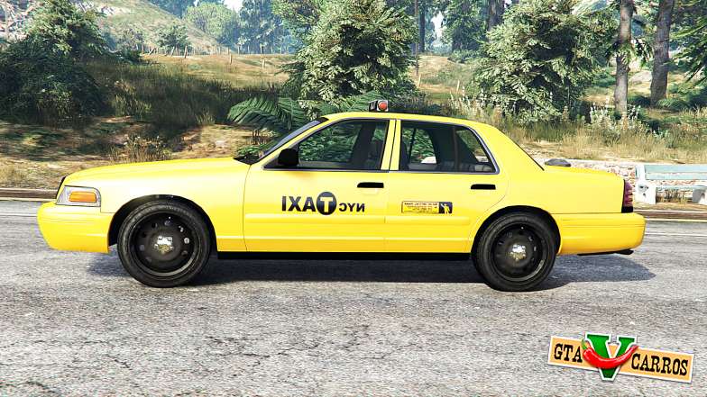 Ford Crown Victoria NYC Taxi [replace] for GTA 5 - side view