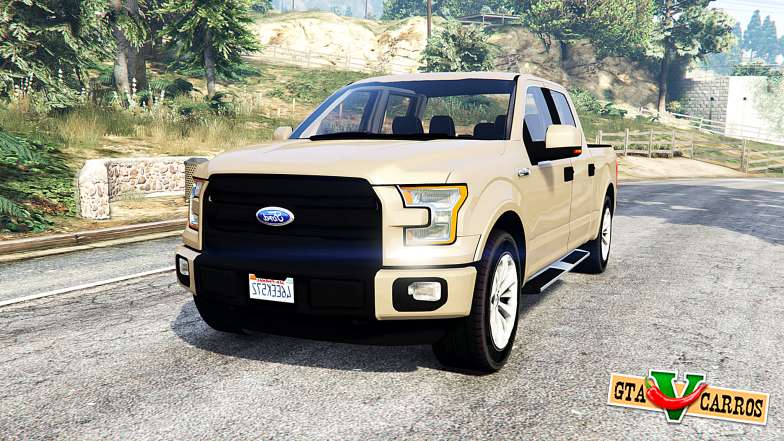 Ford F-150 Lariat SuperCrew 2015 v1.1 [replace] for GTA 5 - front view