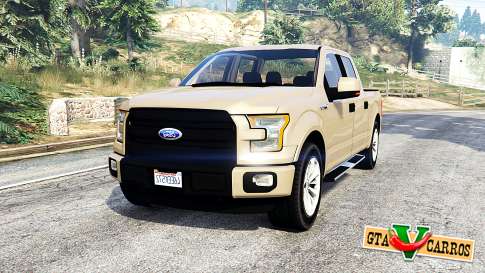 Ford F-150 Lariat SuperCrew 2015 v1.1 [replace] for GTA 5 - front view
