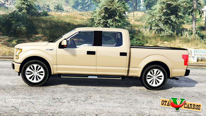Ford F-150 Lariat SuperCrew 2015 v1.1 [replace] for GTA 5 - side view