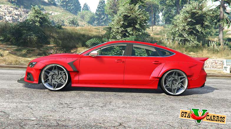 Audi RS 7 Sportback X-UK v1.1 [replace] for GTA 5 - side view