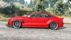 Audi RS 7 Sportback X-UK v1.1 [replace] for GTA 5 - side view