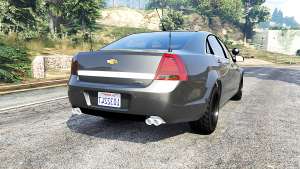 Chevrolet Caprice Unmarked Police v2.0 [replace] for GTA 5 - rear view