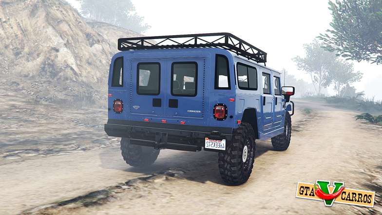 Hummer H1 Alpha Wagon v2.1 [replace] for GTA 5 - rear view