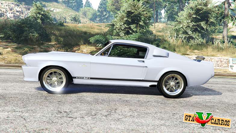 Ford Shelby Mustang GT500 Eleanor 1967 [replace] for GTA 5 - side view