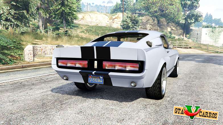 Ford Shelby Mustang GT500 Eleanor 1967 [replace] for GTA 5 - rear view