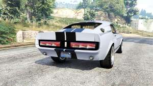 Ford Shelby Mustang GT500 Eleanor 1967 [replace] for GTA 5 - rear view