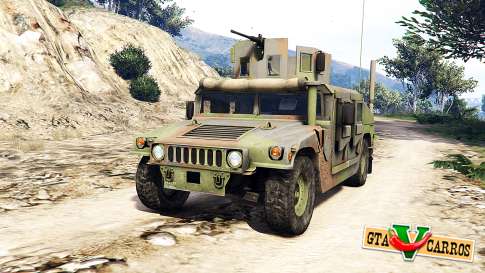 HMMWV M-1116 Woodland v1.1 [replace] for GTA 5 - front view