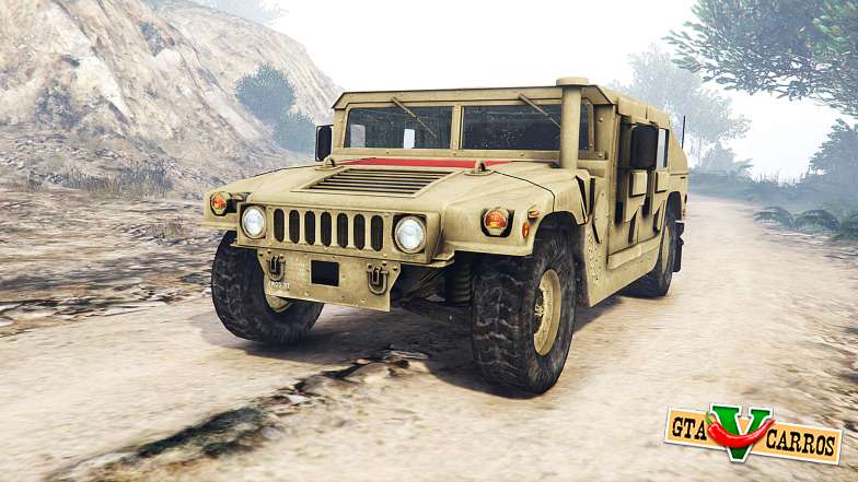 HMMWV M-1116 Unarmed Desert [replace] for GTA 5 - front view