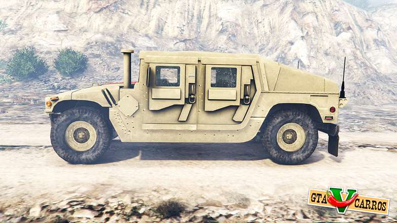 HMMWV M-1116 Unarmed Desert [replace] for GTA 5 - side view