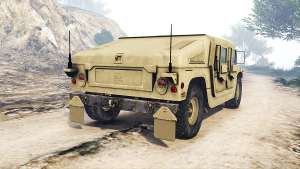 HMMWV M-1116 Unarmed Desert [replace] for GTA 5 - rear view
