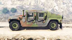 HMMWV M-1116 Unarmed Woodland [replace] for GTA 5 - side view