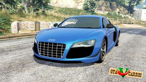 Audi R8 GT 2011 v1.05 for GTA 5 - front view