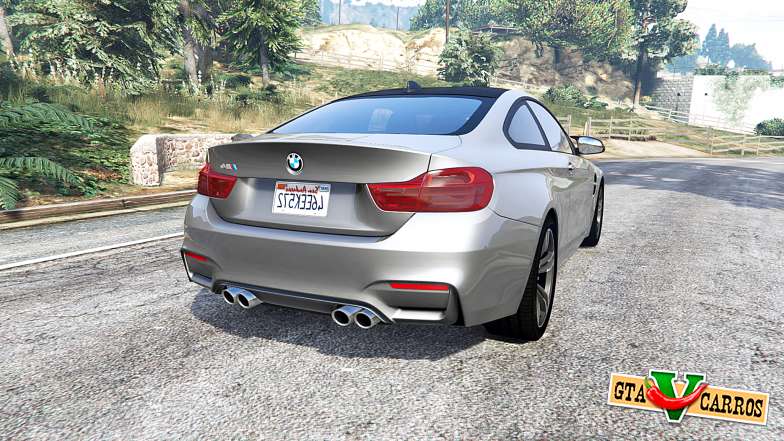 BMW M4 (F82) 2015 [replace] for GTA 5 - rear view