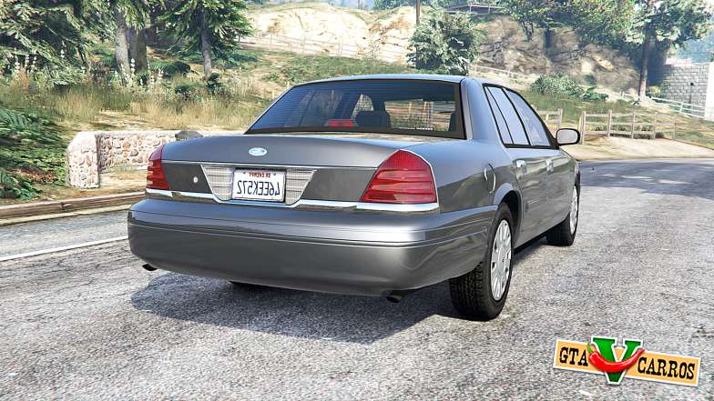 Ford Crown Victoria 2001 police [replace] for GTA 5 - rear view