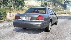 Ford Crown Victoria 2001 police [replace] for GTA 5 - rear view