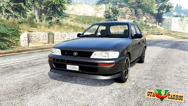 Toyota Corolla v1.15 black edition [replace] for GTA 5 - front view