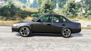 Toyota Corolla v1.15 black edition [replace] for GTA 5 - side view