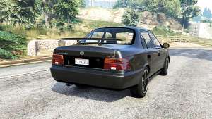 Toyota Corolla v1.15 black edition [replace] for GTA 5 - rear view