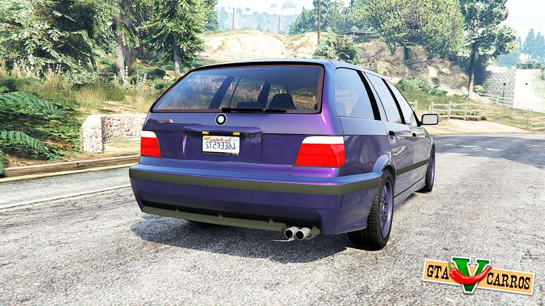 BMW M3 (E36) Touring v2.0 [replace] for GTA 5 - rear view