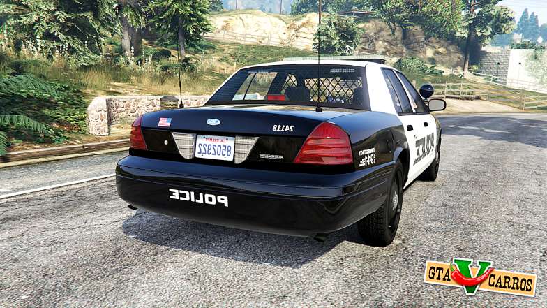 Ford Crown Victoria LSPD [replace] for GTA 5 - rear view