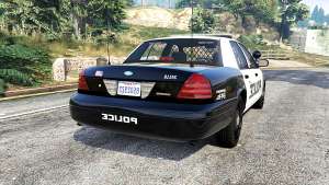 Ford Crown Victoria LSPD [replace] for GTA 5 - rear view