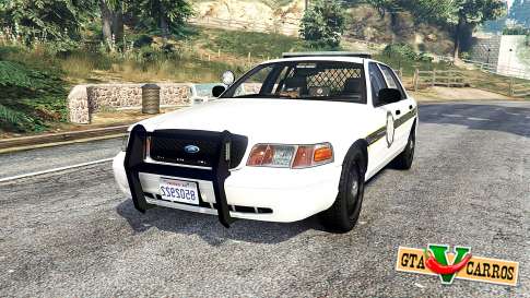 Ford Crown Victoria State Trooper [replace] for GTA 5 - front view
