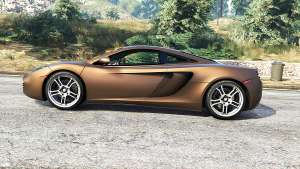 McLaren MP4-12C 2011 v1.1 [replace] for GTA 5 - side view