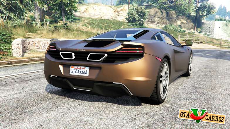 McLaren MP4-12C 2011 v1.1 [replace] for GTA 5 - rear view