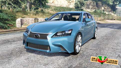 Lexus GS 350 F-Sport 2013 v1.1 [replace] for GTA 5 - front view