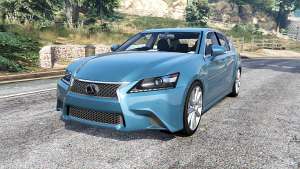 Lexus GS 350 F-Sport 2013 v1.1 [replace] for GTA 5 - front view
