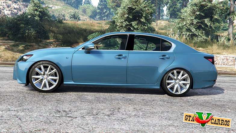 Lexus GS 350 F-Sport 2013 v1.1 [replace] for GTA 5 - side view