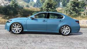 Lexus GS 350 F-Sport 2013 v1.1 [replace] for GTA 5 - side view
