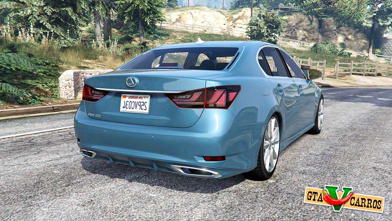 Lexus GS 350 F-Sport 2013 v1.1 [replace] for GTA 5 - rear view