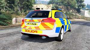 Vauxhall Insignia Tourer Police v1.1 [replace] for GTA 5 - rear view