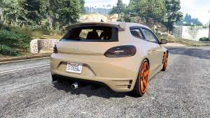 Volkswagen Scirocco v1.1 [replace] for GTA 5 - rear view