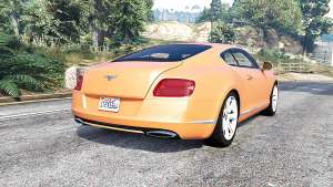 Bentley Continental GT 2012 v1.2 [replace] for GTA 5 - rear view