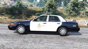 Ford Crown Victoria LAPD CVPI v3.0 [replace] for GTA 5 - side view