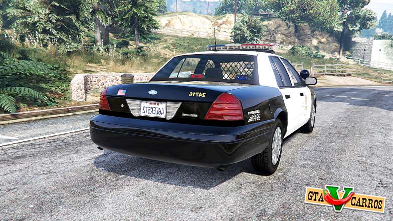Ford Crown Victoria LAPD CVPI v3.0 [replace] for GTA 5 - rear view