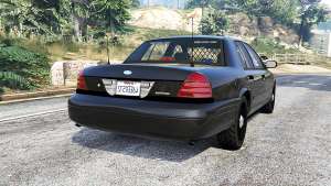 Ford Crown Victoria FBI v3.0 [replace] for GTA 5 - rear view