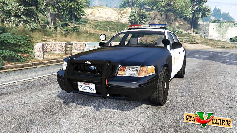 Ford Crown Victoria LSSD [ELS] [replace] for GTA 5 - front view