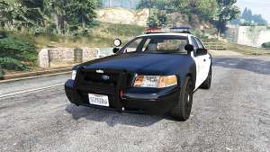 Ford Crown Victoria LSSD [ELS] [replace] for GTA 5 - front view