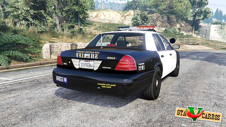 Ford Crown Victoria LSSD [ELS] [replace] for GTA 5 - rear view