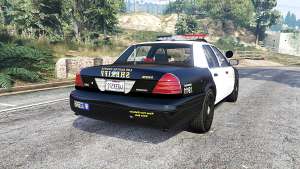 Ford Crown Victoria LSSD [ELS] [replace] for GTA 5 - rear view