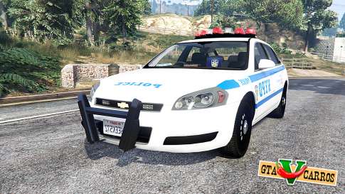 Chevrolet Impala 2007 NYPD v1.1 [replace] for GTA 5 - front view